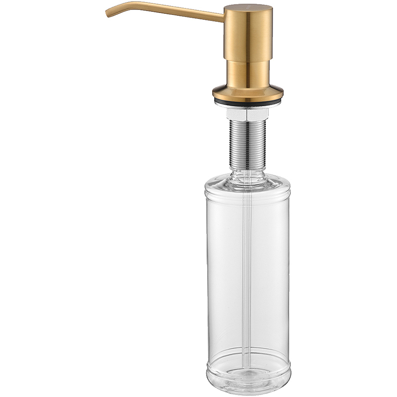 Дозатор для жидкого мыла REIN, D002-BG, брашированное золото, Paulmark 